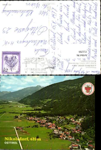 711293 Fliegeraufnahme Nikolsdorf pub Alpine Luftbild FÖ 65865