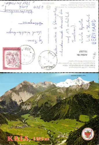 711297 Luftbild Kals a. Großglockner Totale pub Alpine Luftbild FÖ 52175