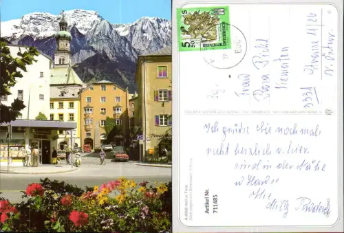 711485 Hall i. Tirol Blick geg. d. Bettelwurf