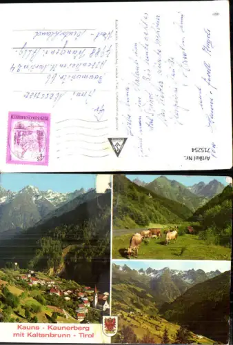 715254 Mehrbild AK Kauns Kaunerberg mit Kaltenbrunn Rinder Kühe