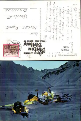715287 St Christoph a. Arlberg b. Nacht Winter St Anton a. Arlberg