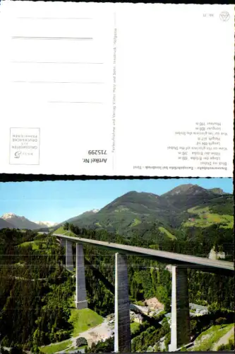 715299 Foto AK Brennerautobahn Europabrücke b. Innsbruck Brücke