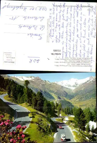 715305 Timmeljoch-Hochalpenstraße Blick auf Obergurgl u. Schafkogel Ötztal VW Bully