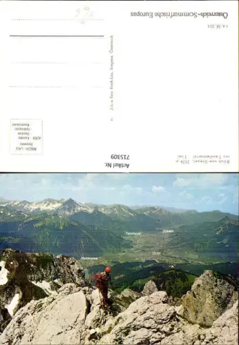 715309 Blick vom Gimpel ins Tannheimertal Tirol Bergsteigen Haldensee Grän Tannheim pub Risch-Lau TA 38324