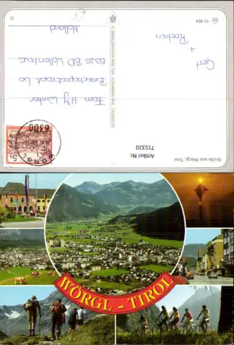 715320 Mehrbild AK Wörgl Tirol Wander Radfahren Dorfpartie Bildstock