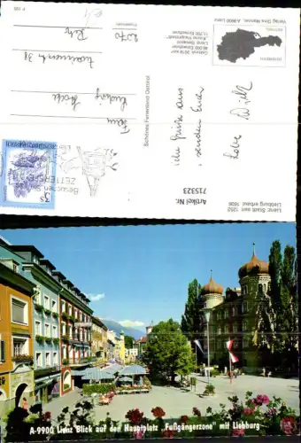 715323 Lienz Hauptplatz Fußgängerzone mit Liebburg