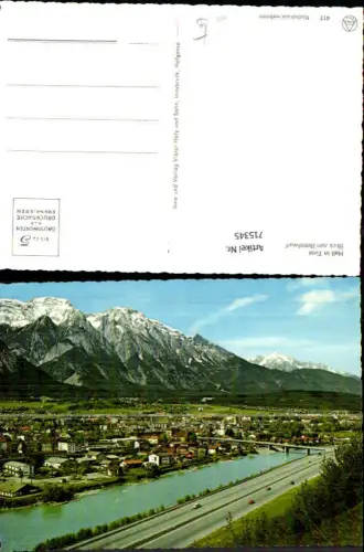 715345 Hall in Tirol Blick zum Bettelwurf Brücke