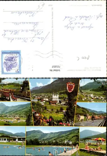 715357 Mehrbild AK Brixen im Thale Kirche Campingplatz Schwimmbad