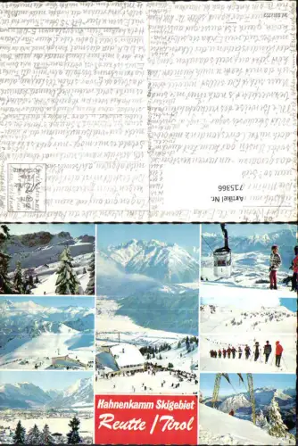 715366 Mehrbild AK Reutte in Tirol Wintersport Seilbahn Gondel