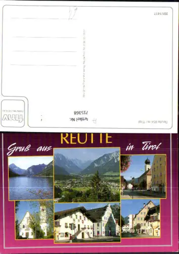 715368 Mehrbild AK Reutte Tirol Dorfpartie Kirche