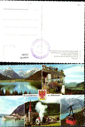 715381 Mehrbild AK Kanzelkehre u. Achensee Dampfer Stadt Innsbruck Eben am Achensee Rofanseilbahn
