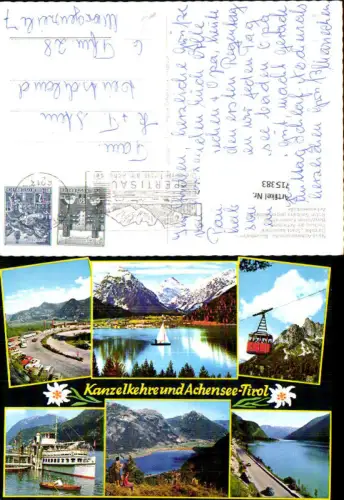 715383 Mehrbild AK Kanzelkehre u. Achensee Dampfer Stadt Innsbruck Pertisau am Achensee Rofanseilbahn