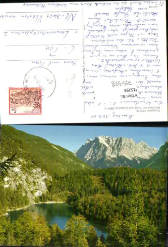 715398 Fernpass Blindsee mit Blick auf Zugspitze Biberwier Nassereith