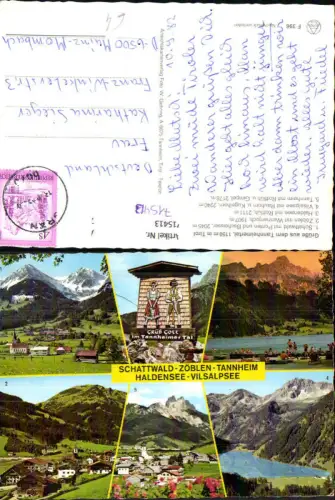715413 Mehrbild AK Schattwald Zöblen Tannheim Haldensee Vilsalpsee