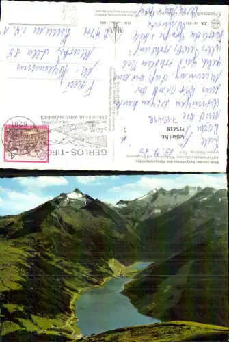 715418 Gerlos Blick v. d. Bergstation Königsleitenlift Durlasboden-Stausee Wildgerlostal