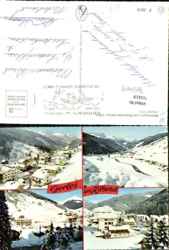 715419 Mehrbild AK Gerlos Zillertal Winteransichten