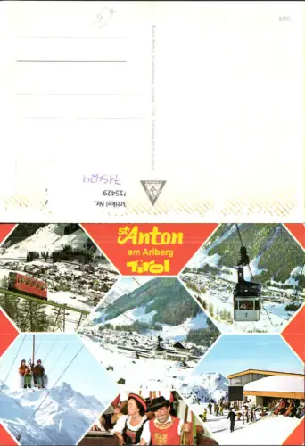715429 Mehrbild AK St Anton am Arlberg Bergbahn Seilbahn Gondel Wintersport