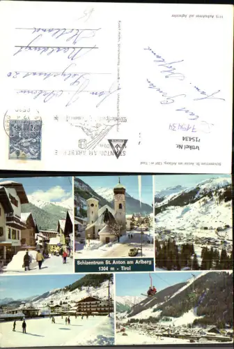 715434 Mehrbild AK St Anton a. Arlberg Dorfpartie VW Käfer Wintersport
