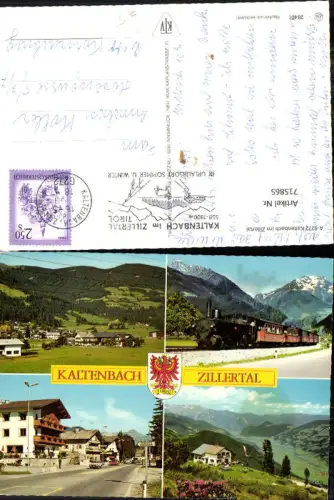 715865 Mehrbild AK Kaltenbach im Zillertal Zillertalbahn Eisenbahn Dampflok