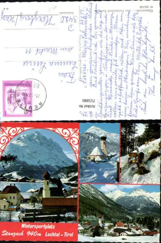 715880 Mehrbild AK Stanzach Lechtal Wintersport Wildfütterung