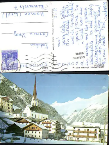 715884 Sölden Winteransicht mit Kirche
