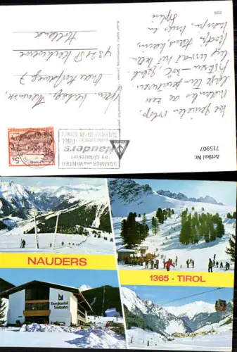 715907 Mehrbild AK Nauders Tirol Wintersport Seilbahn Gondel