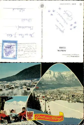 715908 Mehrbild AK Wörgl in Tirol mit Niederau-Wildschönau Wintersport Skilift