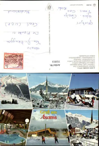 715911 Mehrbild AK Axams Hallenbad Wintersport Ortsmotiv