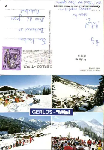 715912 Mehrbild AK Gerlos in Tirol Wintersport
