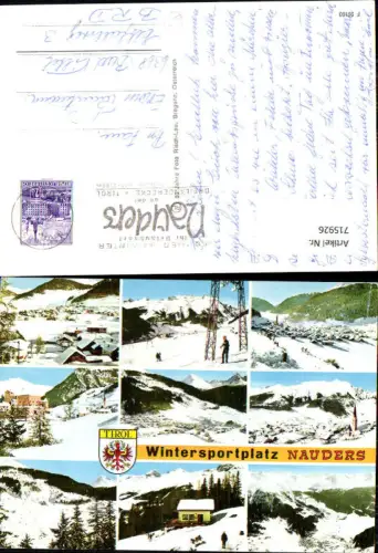 715926 Mehrbild AK Nauders Wintersport Ansichten