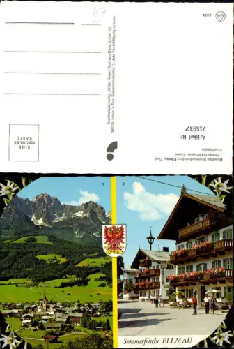 715937 Mehrbild AK Ellmau am Wilden Kaiser Dorfmotiv u. Ansicht