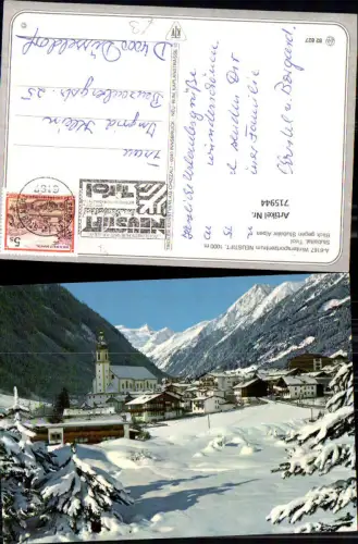 715944 Neustift im Stubaital Tirol Blick geg. Stubaier Alpen Winteransicht