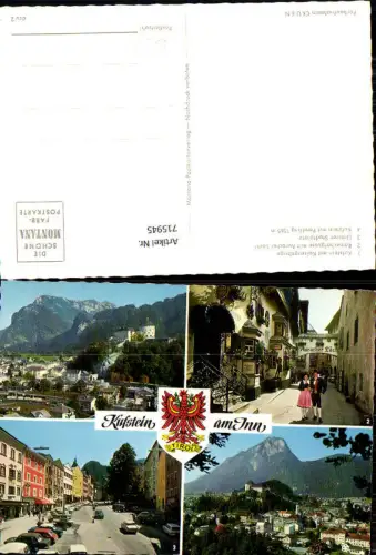 715945 Mehrbild AK Kufstein am Inn Auracher Löchl Stadtplatz Festung