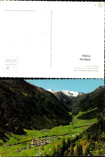 715954 Neustift im Stubaital geg. Stubaier-Ferner mit Zuckerhütl