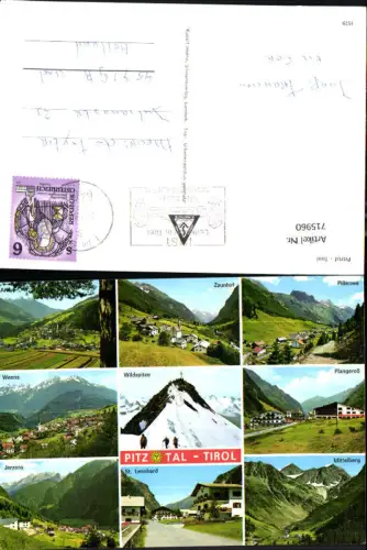 715960 Mehrbild AK Pitztal Imst Jerzens St Leonhard Mittelberg