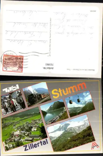 715961 Mehrbild AK Stumm im Zillertal Eisenbahn Tracht