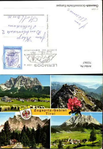 715967 Mehrbild AK Zugspitzegebiet Lermoos Bergstation