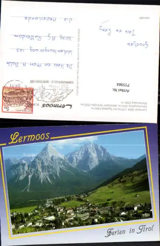 715984 Lermoos mit Tajakopf Sonnenspitze Wampeter Schrofen Marienberg