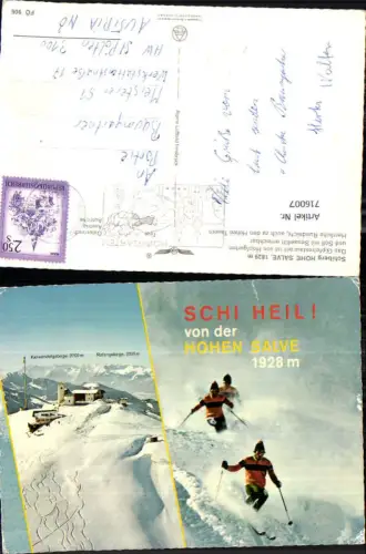 716007 Mehrbild AK Hopfgarten Tirol Schiberg Hohe Salve Wintersport pub Alpine Luftbild FÖ 906