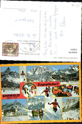 716012 Mehrbild AK Zugspitzdorf Ehrwald Wintersport Kirche