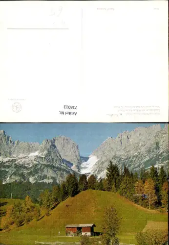 716013 Blick zum Wilden Kaiser von Scheffau Foto P. Keetmann