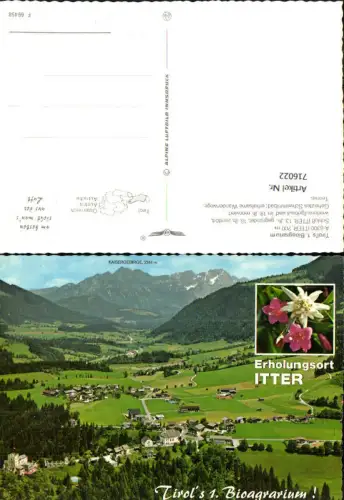 716022 Fliegeraufnahme Itter mit Schloss Itter pub Alpine Luftbild F 69458