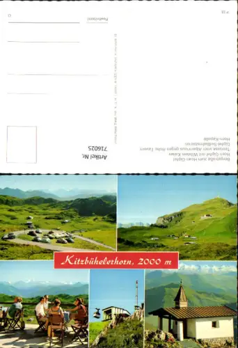 716025 Mehrbild AK Kitzbühelerhorn Kitzbühel Bergstraße zum Horn-Gipfel Horn-Kapelle Seilbahnstation