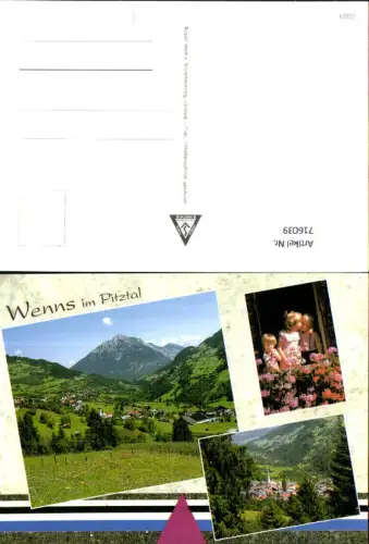 716039 Mehrbild AK Wenns im Pitztal Kinder mit Blumen Ansichten