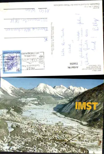 716056 Imst in Tirol Totale im Winter Blick ins Gurktal u. Mieminger Kette
