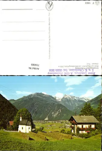 716089 Finkenberg Blick auf Mayrhofen u. Brandberg-Kolm Zillertal