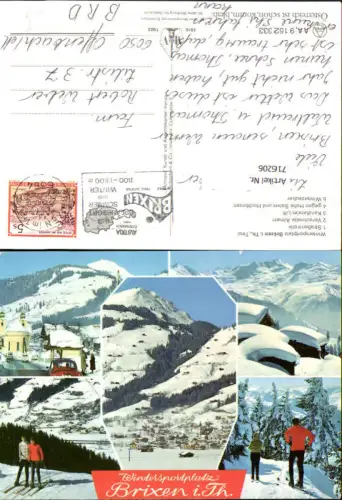 716206 Mehrbild AK Brixen im Thale Straßenmotiv Kandleralm-Lift Wintersport