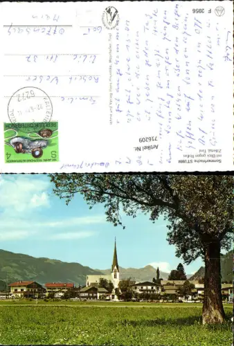 716209 Stumm mit Blick geg. Rofan Zillertal Tirol Kirche