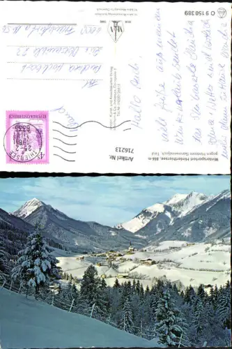 716213 Thiersee Hinterthiersee geg. Hinteres Sonnwendjoch Winteransicht