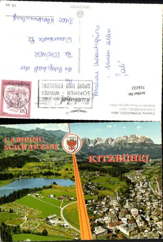 716222 Mehrbild Flieger AK Kitzbühel Camping Schwarzsee u. Kaisergebirge pub Alpine Luftbild FÖ 593